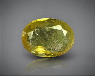 Natural Heated & Treated Yellow Sapphire Certified 2.45 CTS (DIN 86129 )